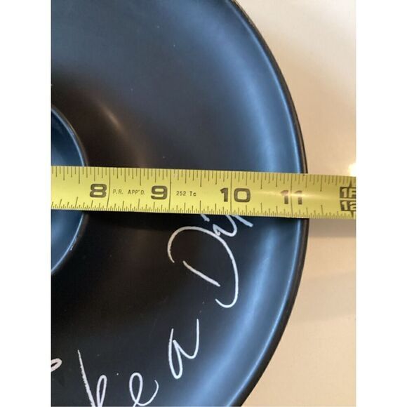 Pier One Imports Soho Ceramic Stoneware Take A Dip Black Serving Dish - Picture 3 of 5